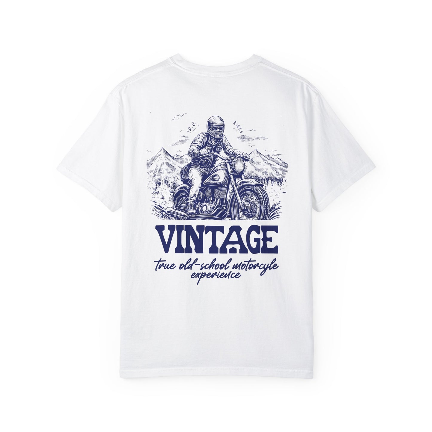 Motorcycle Blue Winter vintage tee