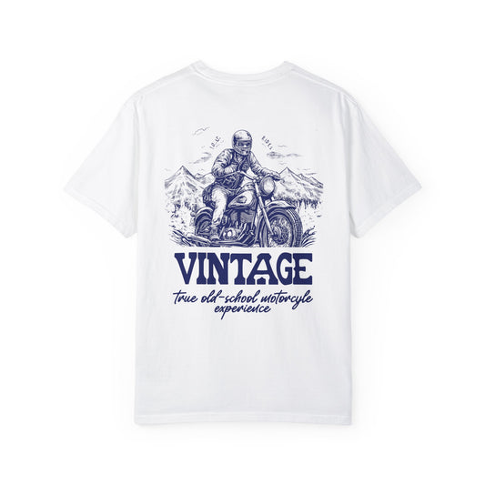 Motorcycle Blue Winter vintage tee