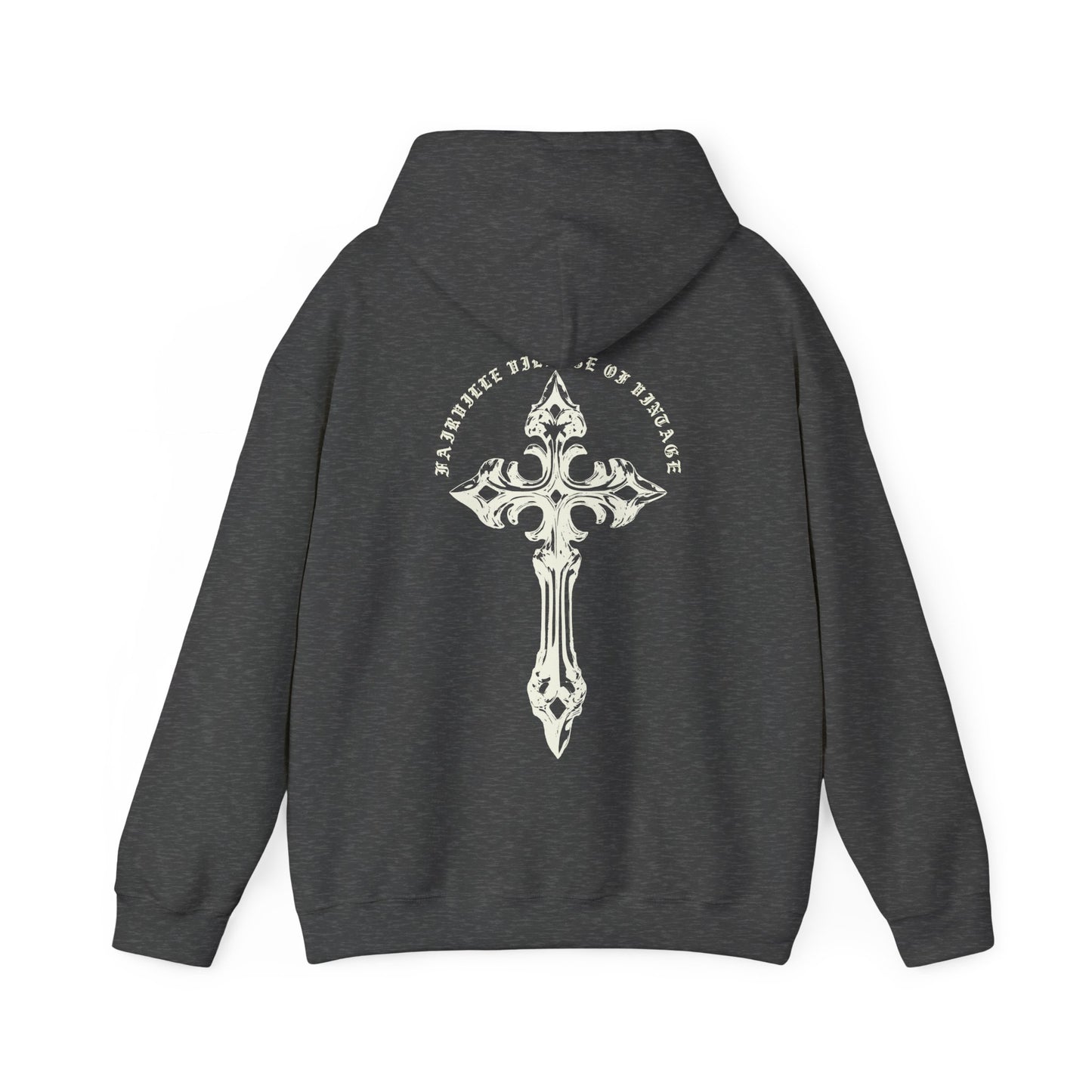 Fairville Cross white Vintage Hoodie