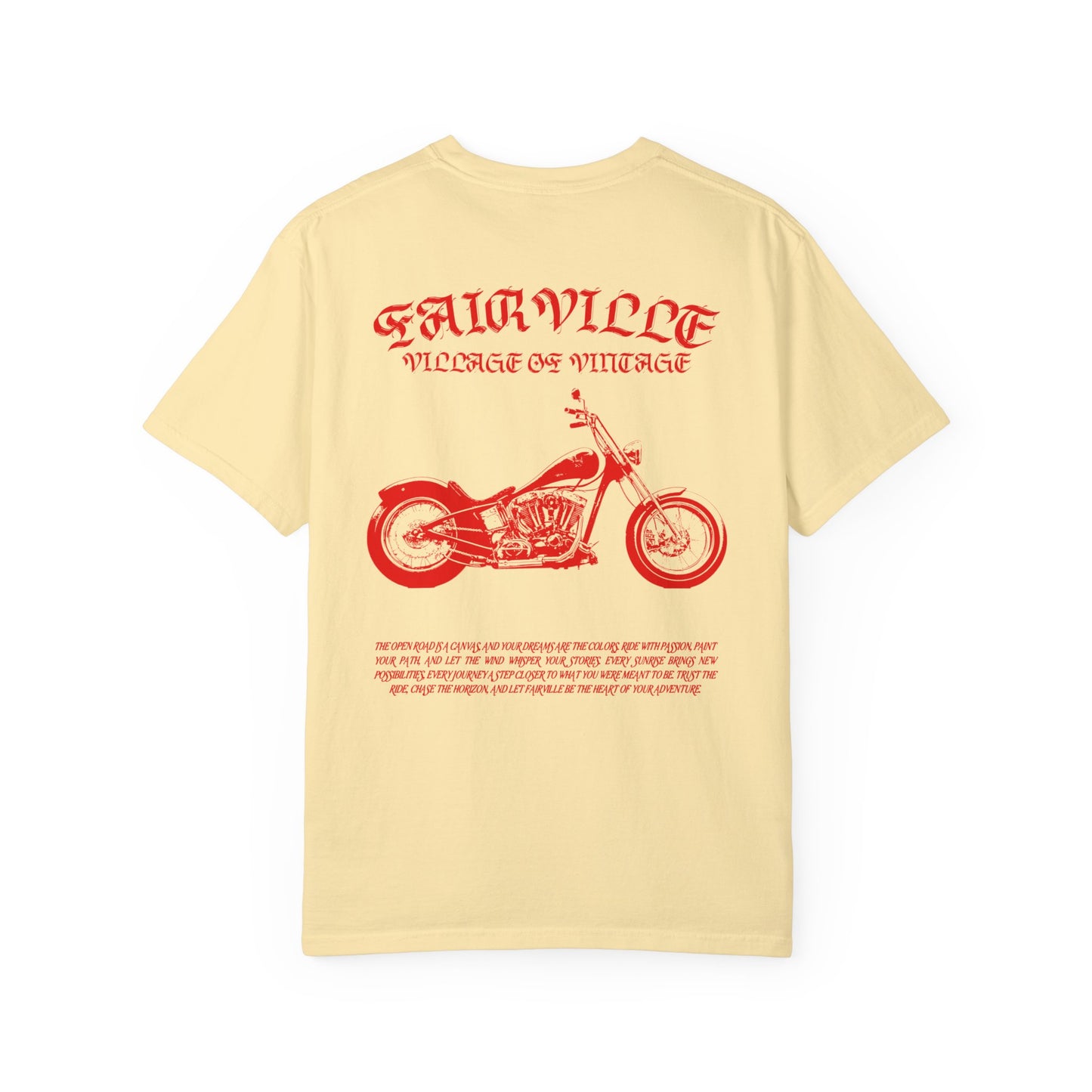 Fairville Red cream chopper vintage tee