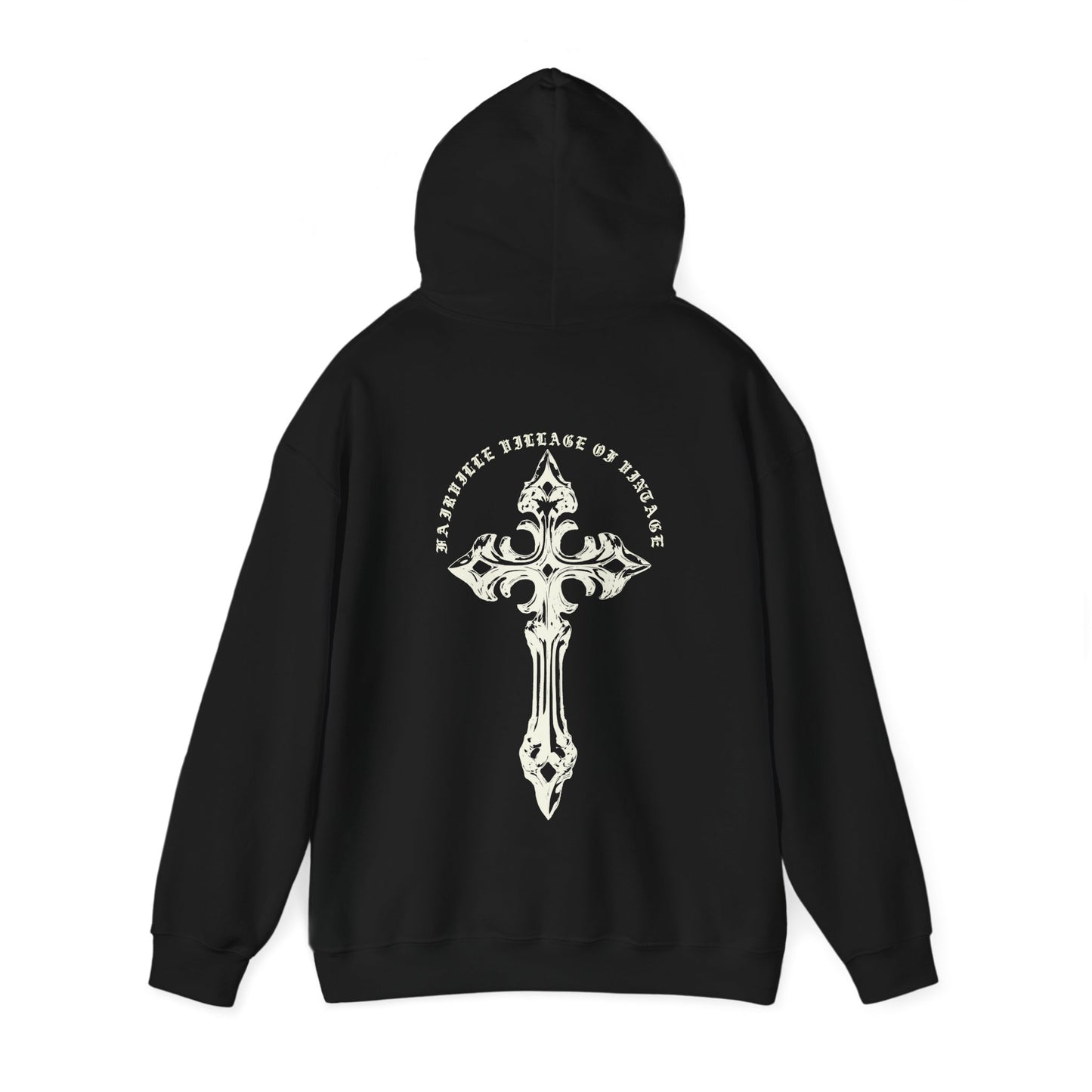 Fairville Cross white Vintage Hoodie